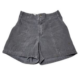 Vintage Weeds 5" grey corduroy deep pocket shorts